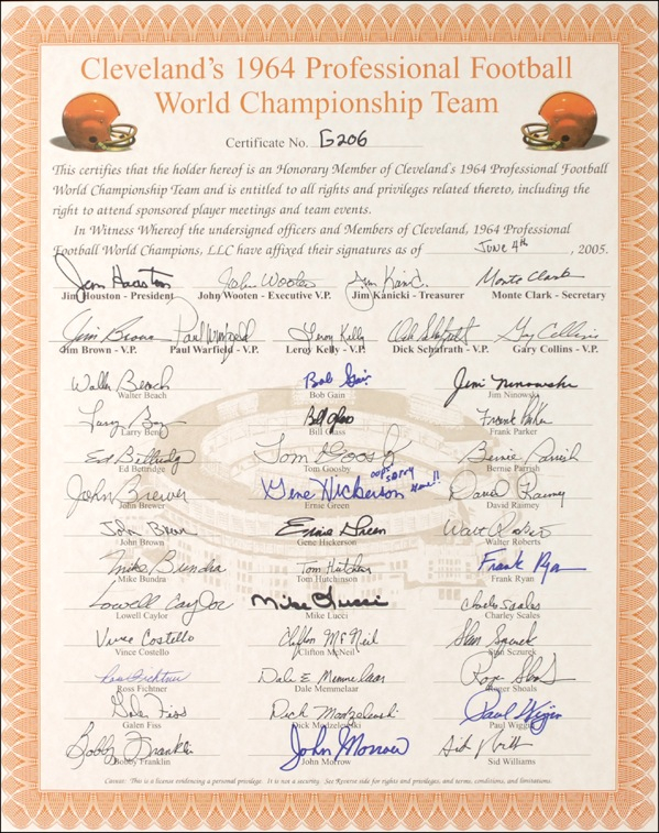 Lot 1208 Cleveland Browns