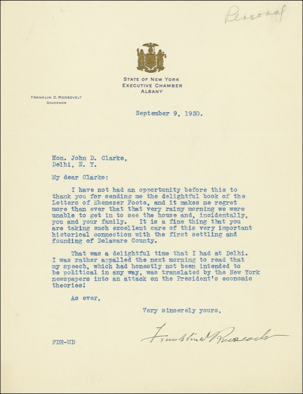 Lot 66 Franklin D. Roosevelt