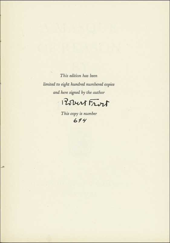 Lot 363 Robert Frost
