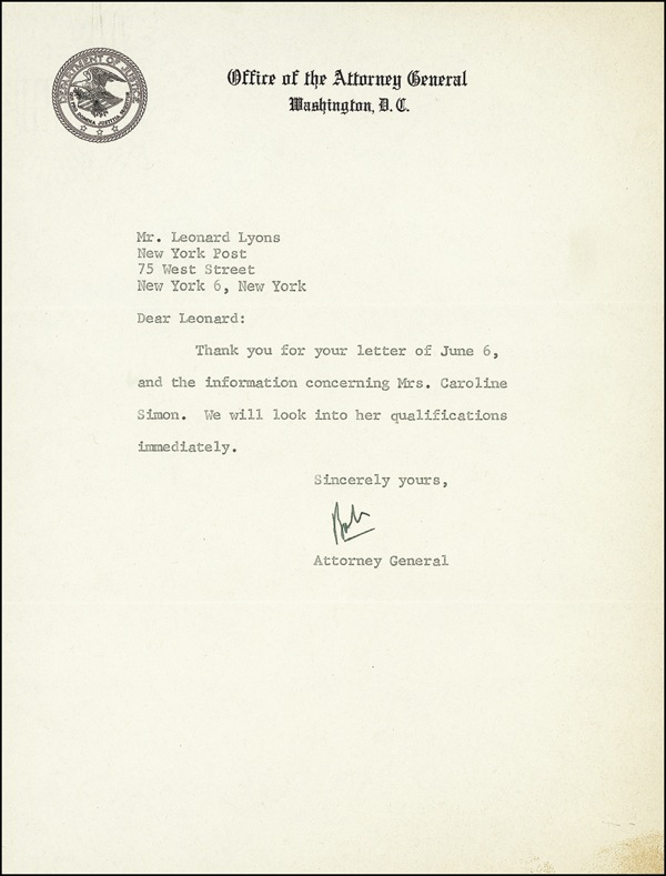 Lot 172 Robert F. Kennedy