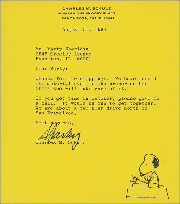 Lot 439 Charles M. Schulz