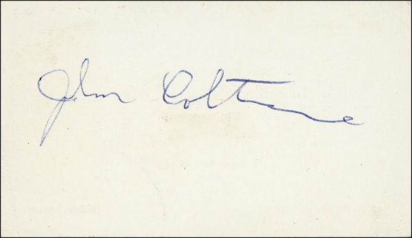 Lot 506 John Coltrane