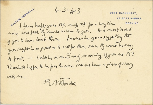 Lot 361 E. M. Forster