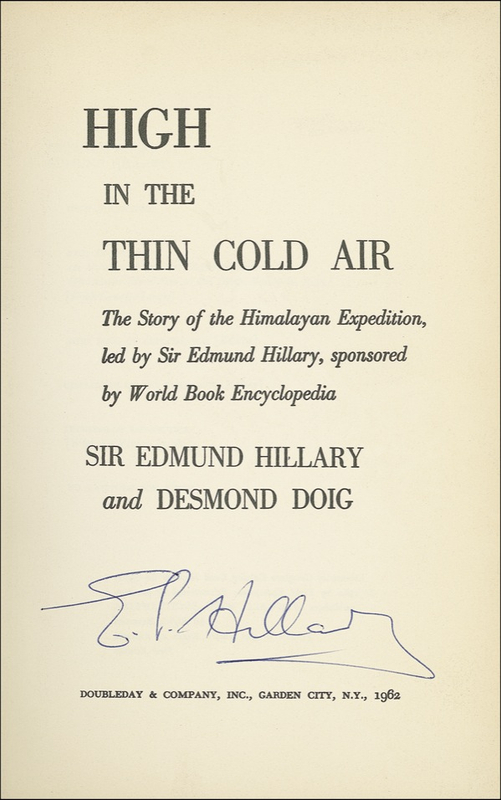 Lot 159 Edmund Hillary