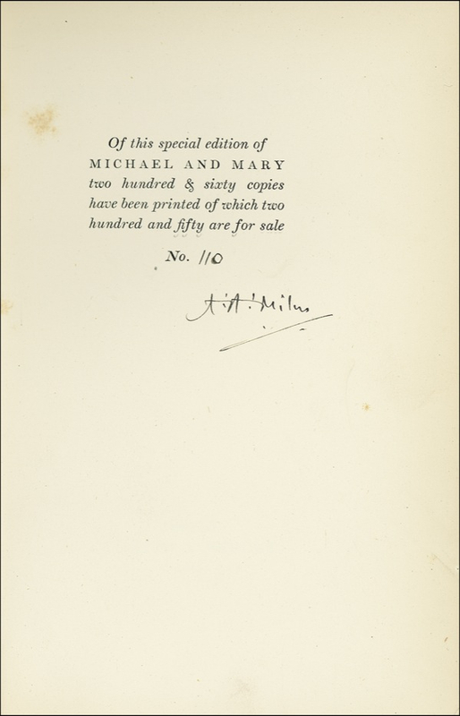 Lot 385 A. A. Milne
