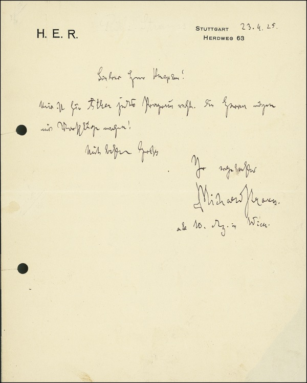 Lot 658 Richard Strauss