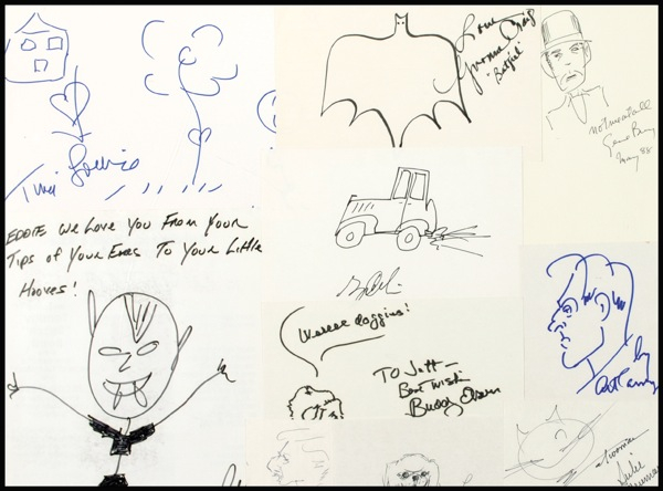 Lot 760 Celebrity Sketches