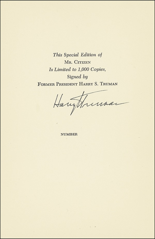 Lot 80 Harry S. Truman