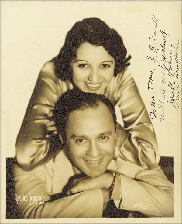 Lot 730 Jack Benny and Mary Livingstone