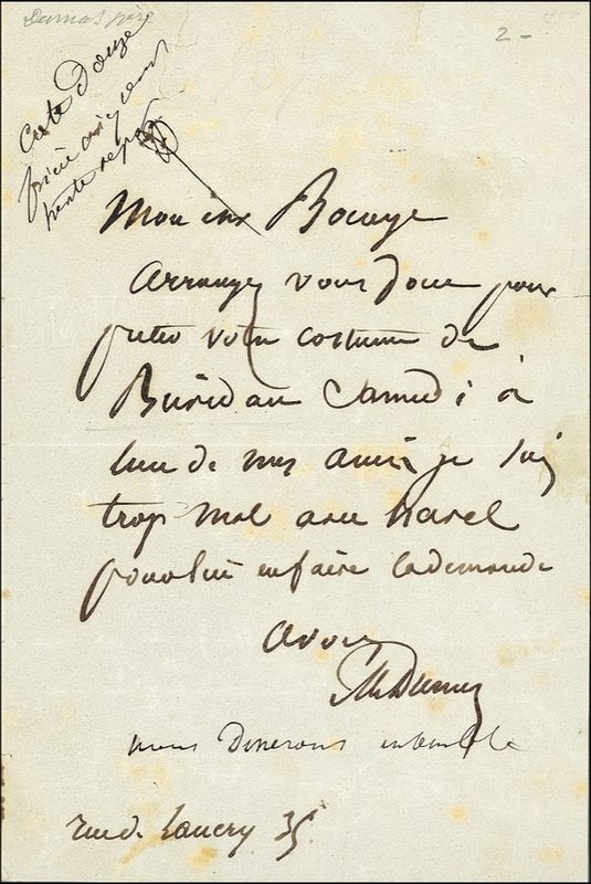 Lot 360 Alexandre Dumas, pere et fils
