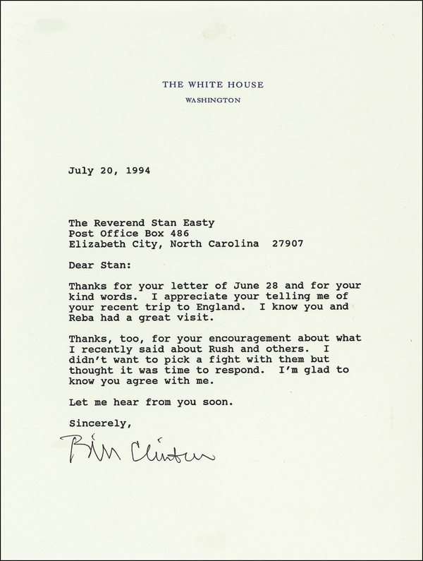 Lot 15 Bill Clinton