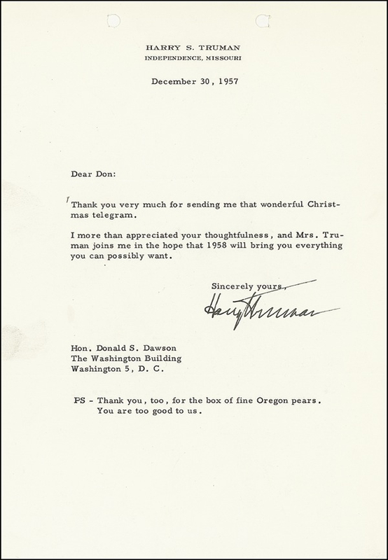 Lot 81 Harry S. Truman