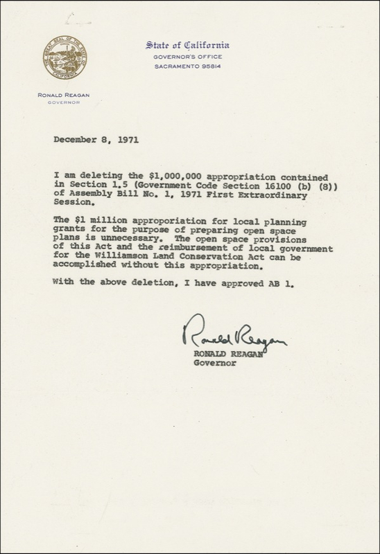 Lot 63 Ronald Reagan