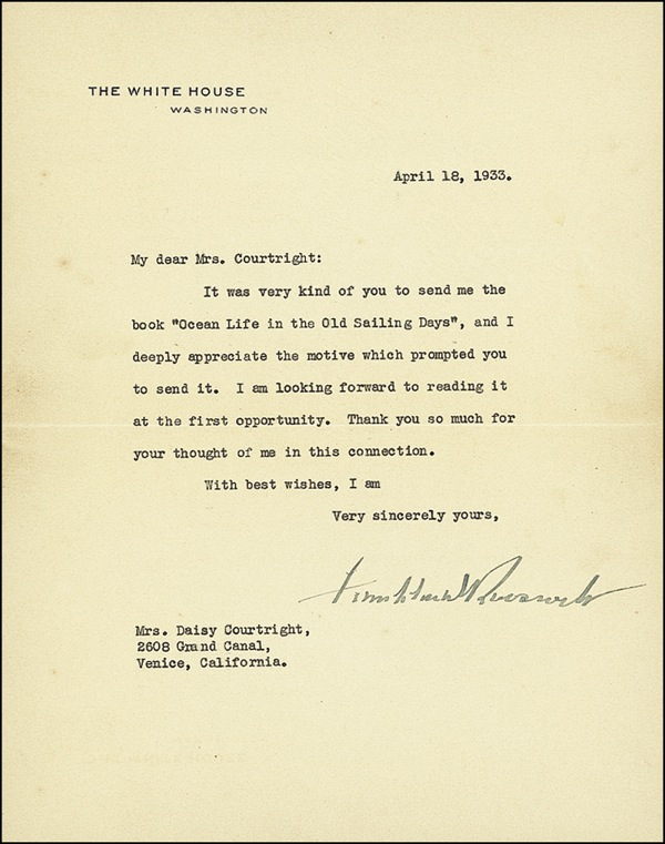 Lot 68 Franklin D. Roosevelt