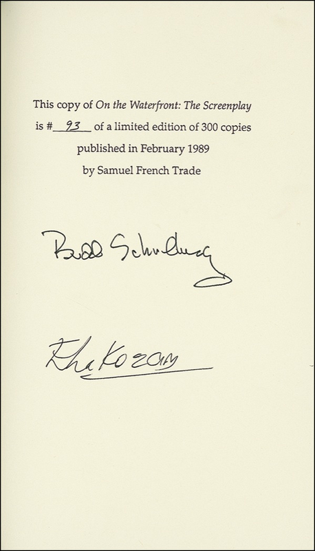 Lot 399 Budd Schulberg