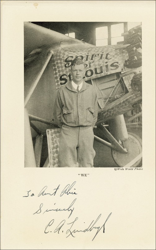 Lot 330 Charles Lindbergh