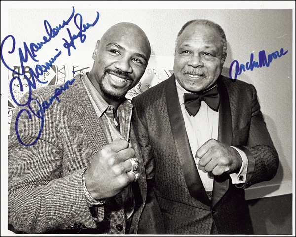 Lot 1292 Marvin Hagler and Archie Moore