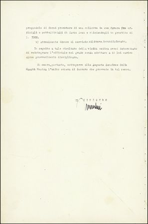 Lot #188 Benito Mussolini - Image 1