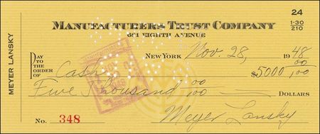 Lot #176 Meyer Lansky - Image 1