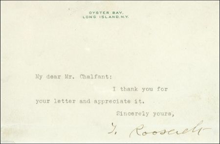 Lot #69 Theodore Roosevelt - Image 1