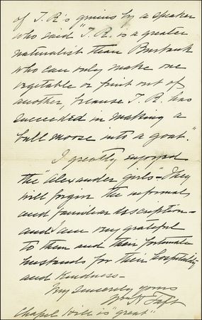 Lot #71 William H. Taft - Image 1