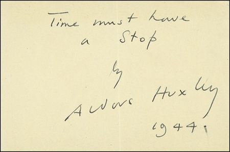 Lot #369 Aldous Huxley - Image 1