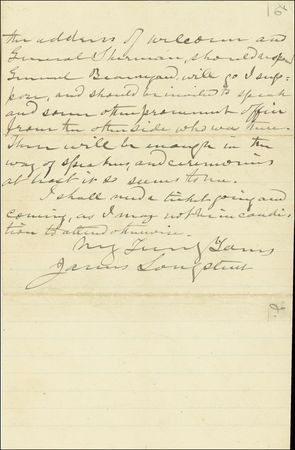 Lot #262 James Longstreet - Image 1