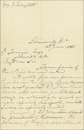Lot #262 James Longstreet - Image 2