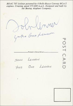 Lot #579 John Lennon and Yoko Ono - Image 1