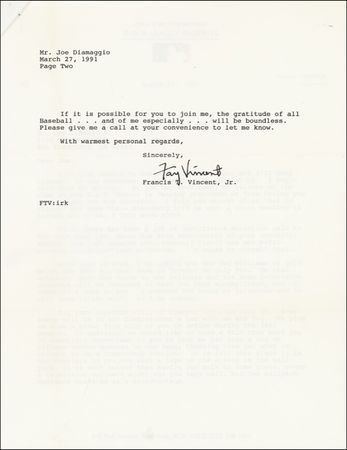 Lot #1504 Fay Vincent - Image 1