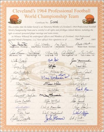 Lot #1208 Cleveland Browns - Image 1
