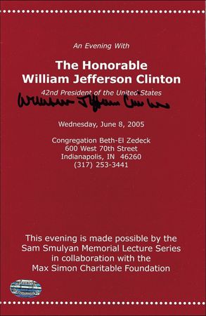 Lot #13 Bill Clinton and Al Gore