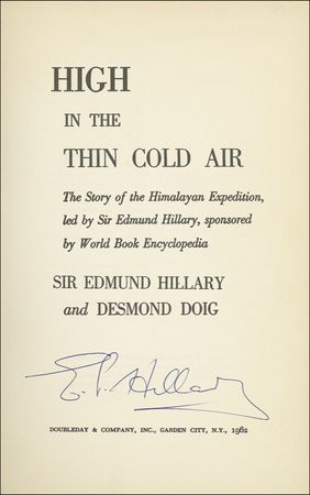 Lot #159 Edmund Hillary - Image 1