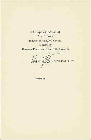Lot #80 Harry S. Truman - Image 1