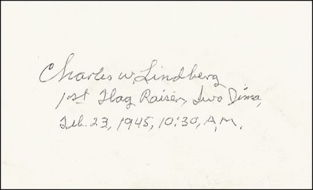 Lot #255 Iwo Jima: Rosenthal and Lindberg - Image 2