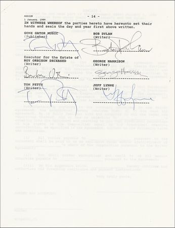 Lot #673 Traveling Wilburys - Image 1