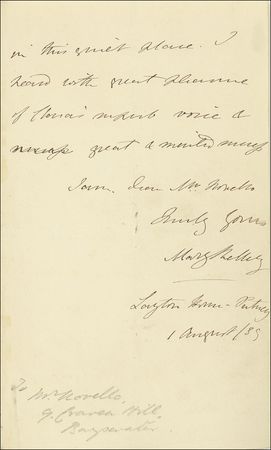 Lot #404 Mary Shelley - Image 1