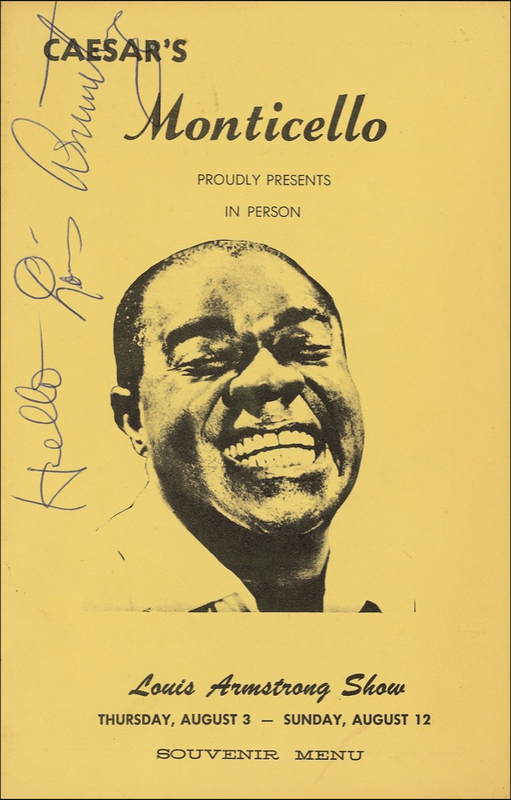 Lot 587 Louis Armstrong