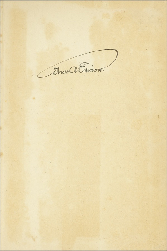 Lot 174 Thomas Edison