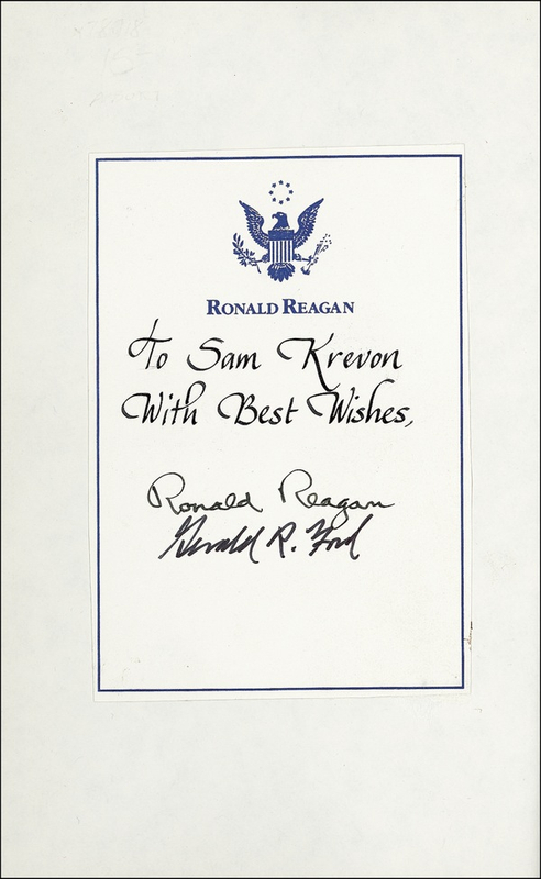 Lot 92 Ronald Reagan and Gerald Ford