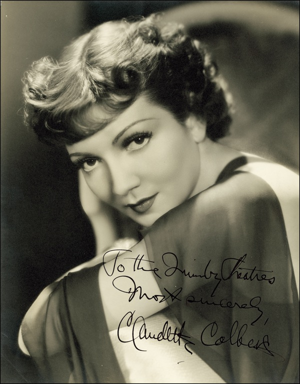 Lot 873 Claudette Colbert