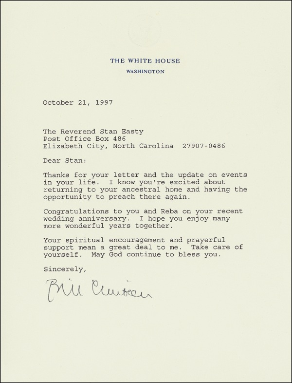 Lot 19 Bill Clinton