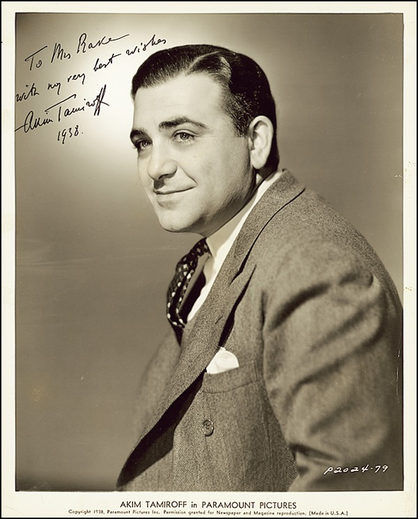Lot 1165 Akim Tamiroff