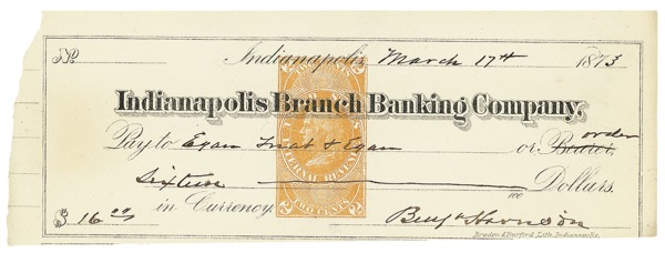Lot 53 Benjamin Harrison