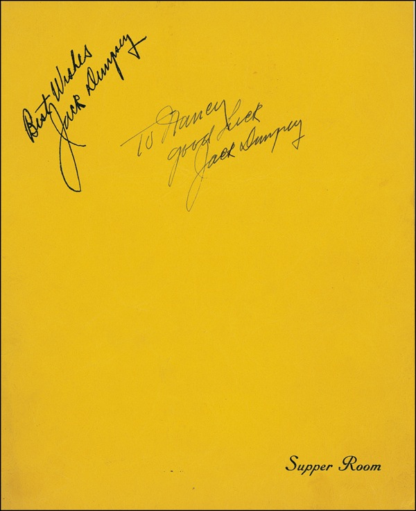 Lot 1302 Jack Dempsey