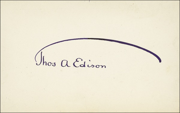 Lot 177 Thomas Edison