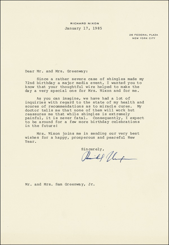 Lot 81 Richard Nixon