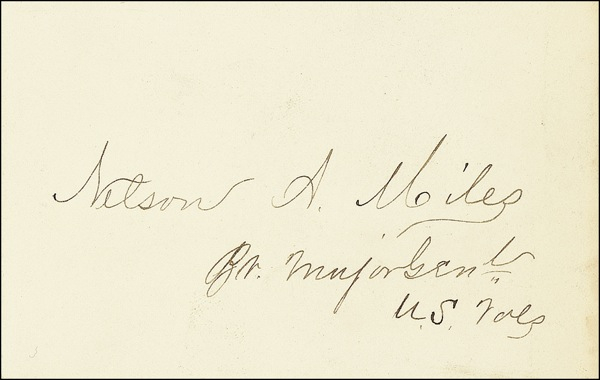 Lot 332 Nelson A. Miles