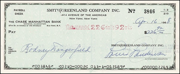 Lot 892 Rodney Dangerfield