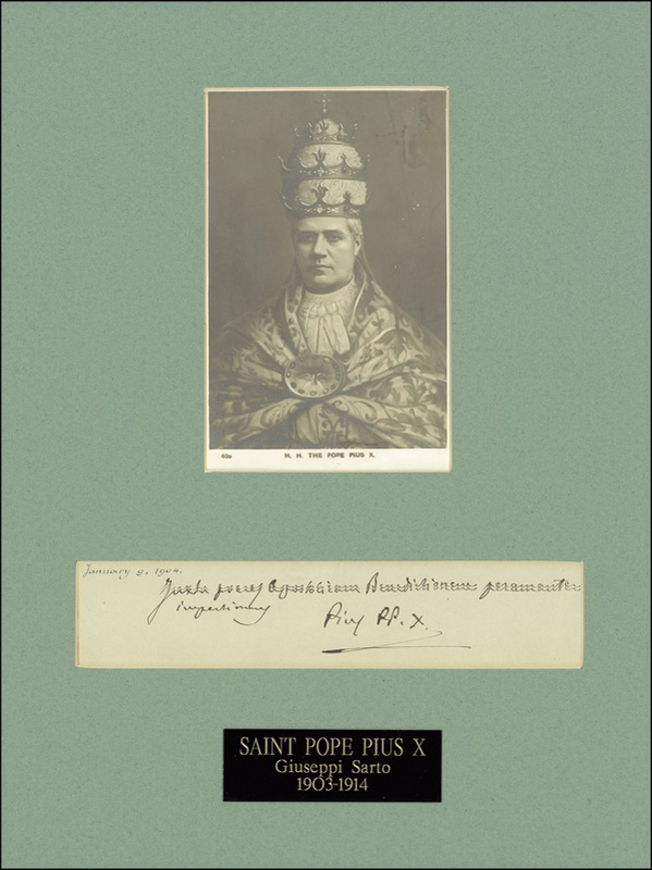 Lot 253 Pope Pius X
